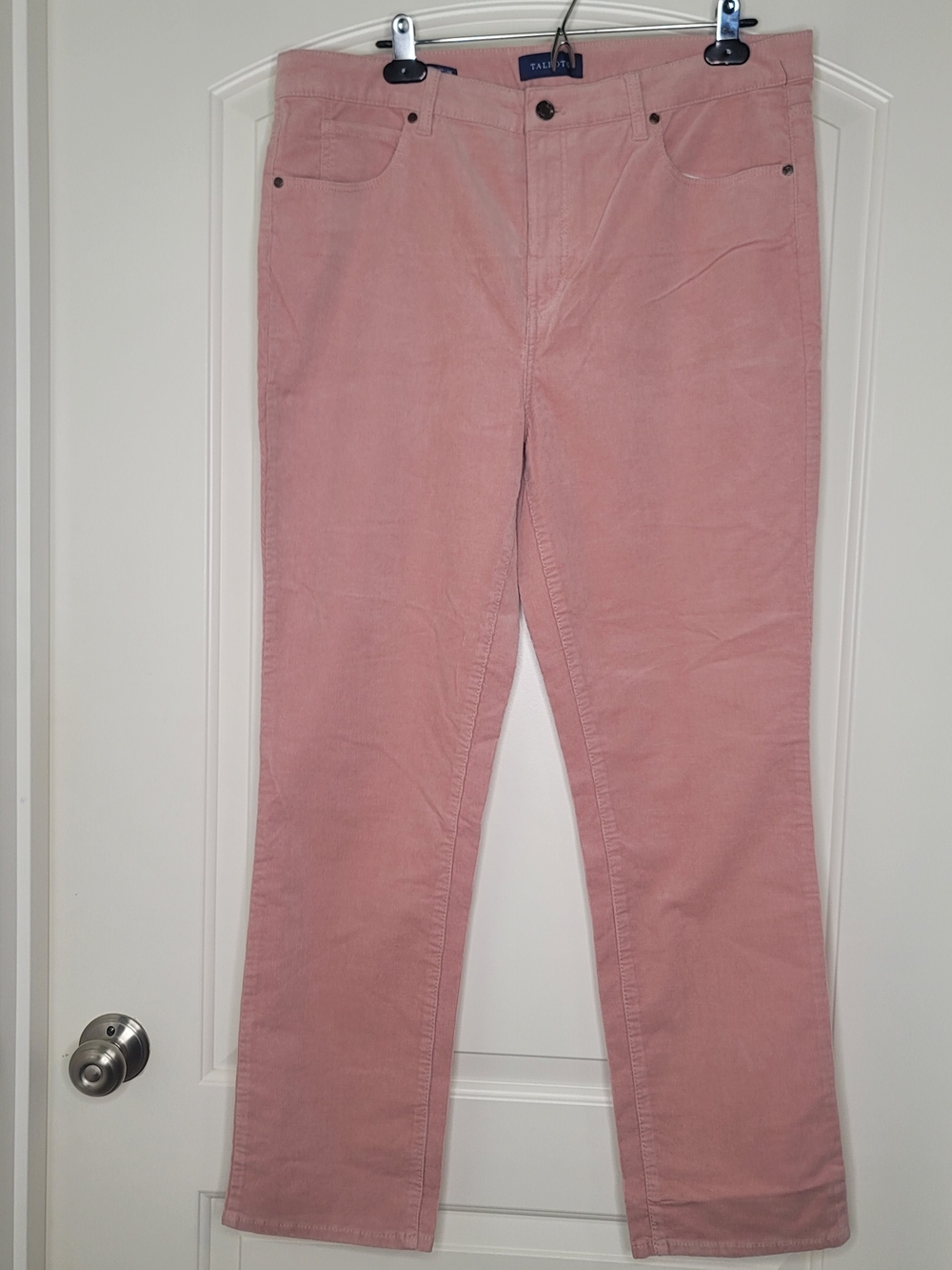 Talbots Dusty Rose Corduroy Straight Leg Pants